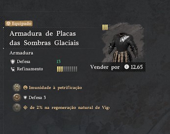 Armadura de placas das sombras Glaciais - Crimson Desert